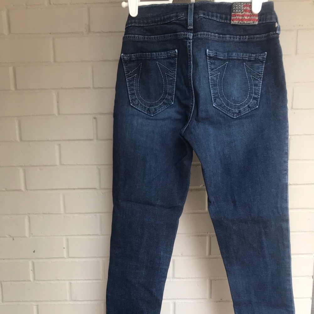 True religion skinny jeans with American flag
